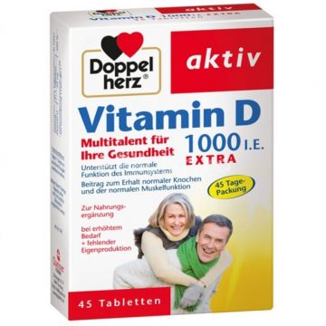 Vitamina D 1000ui Extra 45cp - DOPPEL HERZ