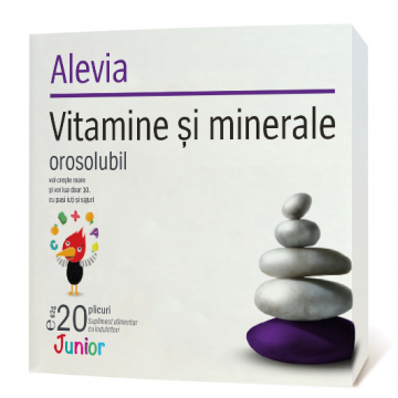 Vitamine minerale Junior orosolubile 20pl - ALEVIA