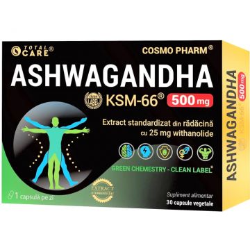 Ashwagandha KSM~66 500mg 30cps - TOTAL CARE