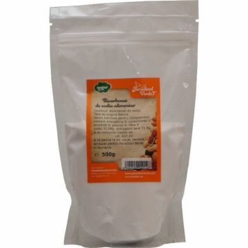 Bicarbonat sodiu alimentar natur 500g - PARADISUL VERDE Bicarbonat sodiu alimentar natur 500g - PARADISUL VERDE