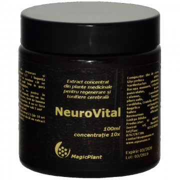 Extract concentrat plante medicinale regenerare tonifiere cerebrala NeuroVital 100ml - AQUA NANO