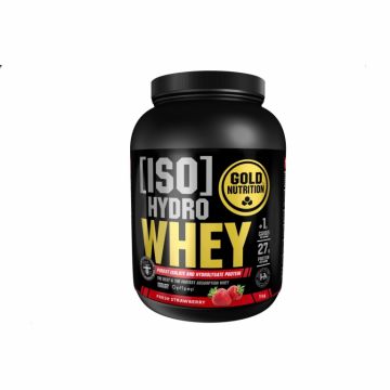 Pulbere proteica Iso Hydro Whey capsuni 1kg - GOLD NUTRITION