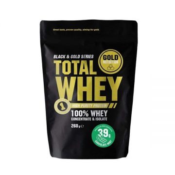 Pulbere proteica Total Whey ciocolata menta 260g - GOLD NUTRITION