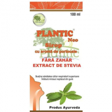 Sirop antitusiv portocale fara zahar 100ml - PLANTIC