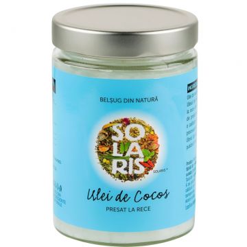 Ulei cocos presat rece 500ml - SOLARIS