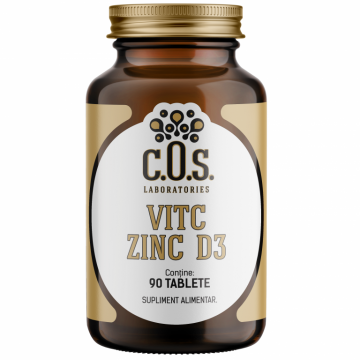 Vitamina C Zinc D3 90cp - COS LABORATORIES