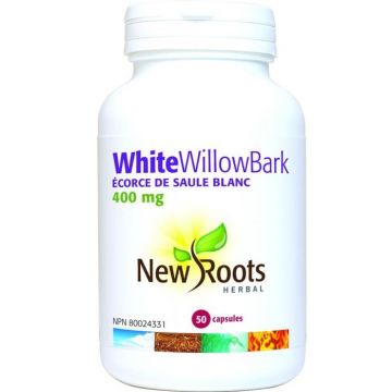 White willow bark [salix alba] 400mg 50cps - NEW ROOTS HERBAL