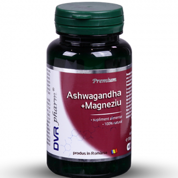 Ashwagandha magneziu 60cps - DVR PHARM