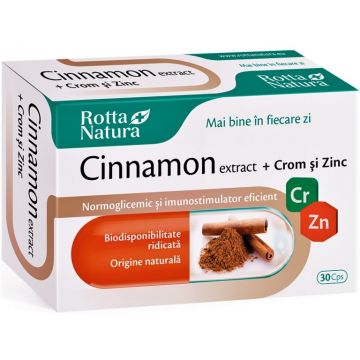 Cinnamon crom zinc 30cps - ROTTA NATURA