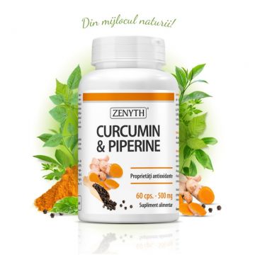 Curcumin Piperine 500mg 60cps - ZENYTH