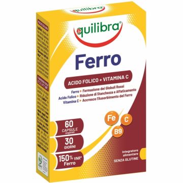 Fier Acid folic vitamina C 60cps - EQUILIBRA