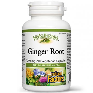 Ginger root [ghimbir] 1200mg 90cps - NATURAL FACTORS