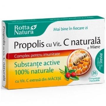 Propolis C miere 30cp - ROTTA NATURA