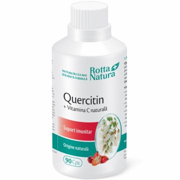Quercetin vitamina C naturala 90cps - ROTTA NATURA