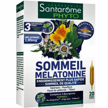 Sommeil Melatonina 8h 20fl - SANTAROME