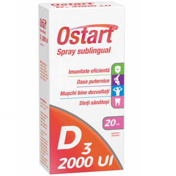 Spray Ostart vitamina D3 2000ui 20ml - FITERMAN
