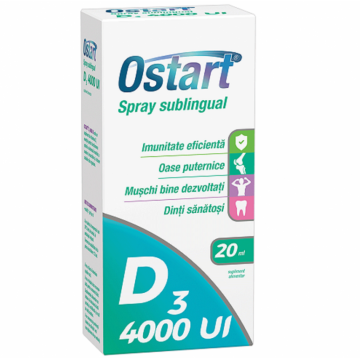 Spray Ostart vitamina D3 4000ui 20ml - FITERMAN