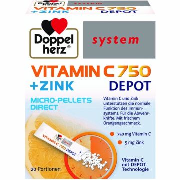 Vitamina C 750mg pulbere orala Depot Direct 20pl - DOPPEL HERZ