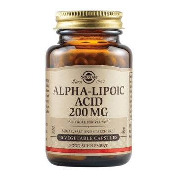 Acid Alfa-lipoic 200 mg, 50 capsule, Solgar