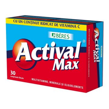 Actival Max, 30 comprimate, Beres Pharmaceuticals Co