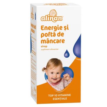 Alinan Energie și poftă de mâncare, sirop, 150 ml, Fiterman