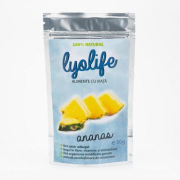 Ananas liofilizat LyoLife, 30 g, Lifesense