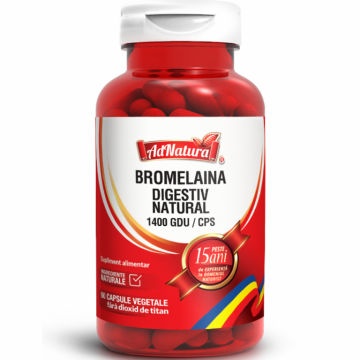 Bromelaina digestiv natural 1400 gdu 60cps - ADNATURA
