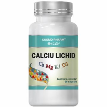Calciu lichid Mg K1 D3 90cps - COSMO PHARM