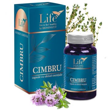 Capsule ulei esential integral Cimbru 30cps - LIFE