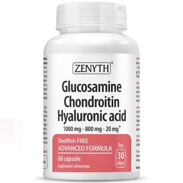 Glucosamine Chondroitin Hyaluronic Acid 60cps - ZENYTH