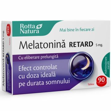 Melatonina 5mg retard 90cp - ROTTA NATURA