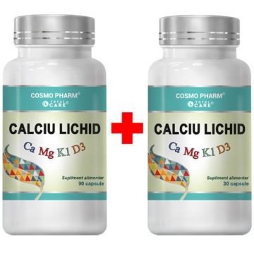 Pachet Calciu lichid 90+30cps - COSMO PHARM