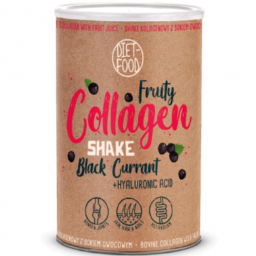 Shake instant Fruity Collagen coacaze negre acid hialuronic 300g - DIET FOOD