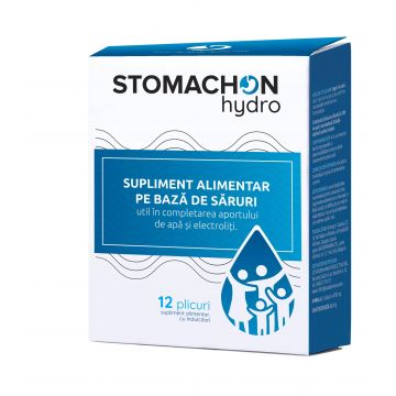 STOMACHON HYDRO - tranzit normal si rehidratare - 12 plicuri - NATURPHARMA