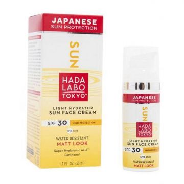 SUN Face Cream - Crema de protectie solara pentru fata cu SPF 30, 50 ml, Hada Labo Tokyo
