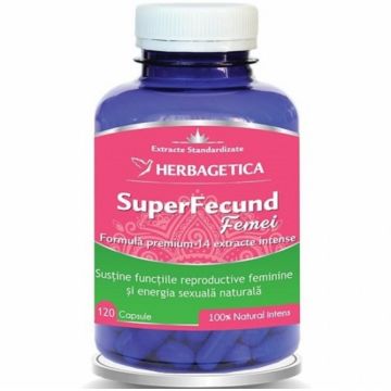 SuperFecund femei 120cps - HERBAGETICA
