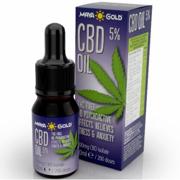 Ulei MCT cocos CBD 5% 10ml - MAYA GOLD