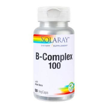 B-Complex 100 mg Solaray, 50 capsule, Secom