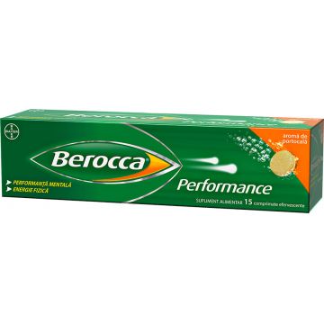 Berocca Performance, Multivitamine, 15 comprimate efervescente , Bayer