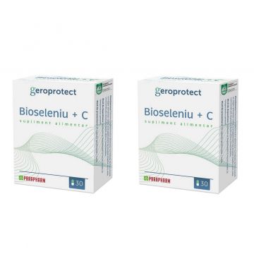 Bioseleniu + Vitamina C, 30 + 30 capsule, Parapharm