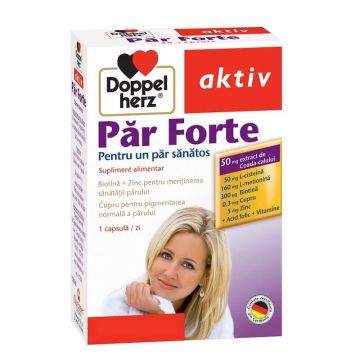 Capsule cu vitamine pentru păr, Păr Forte, 30 capsule, Doppelherz