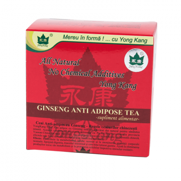 Ceai antiadipos cu Ginseng, 30 plicuri, Yong Kang