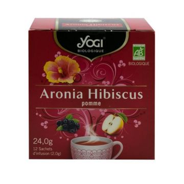 Ceai Aronia Hibiscus, 12 plicuri, Yogi Tea Ceai Aronia Hibiscus, 12 plicuri, Yogi Tea