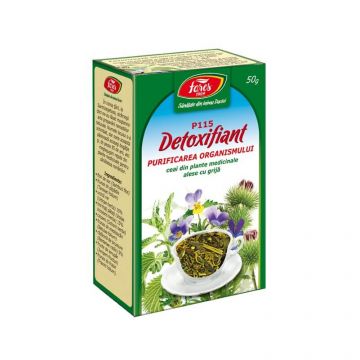 Ceai Detoxifiant Purificarea Organismului, P115, 50 g, Fares