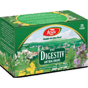 Ceai Digestiv, D147, 20 plicuri, Fares