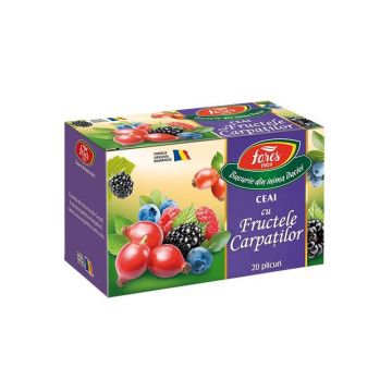 Ceai Fructele Carpaților Aromfruct, 20 plicuri, Fares