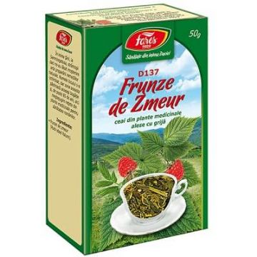 Ceai frunze de Zmeur D137, 50 g, Fares