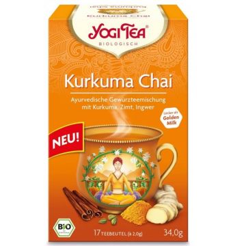 Ceai Kurkuma Chai, 17 plicuri, Yogi Tea