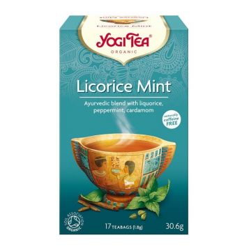 Ceai Licorice Mint, 17 plicuri, Yogi Tea