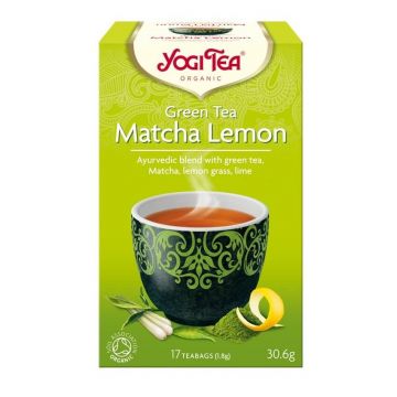 Ceai Matcha Lemon, 17 plicuri, Yogi Tea